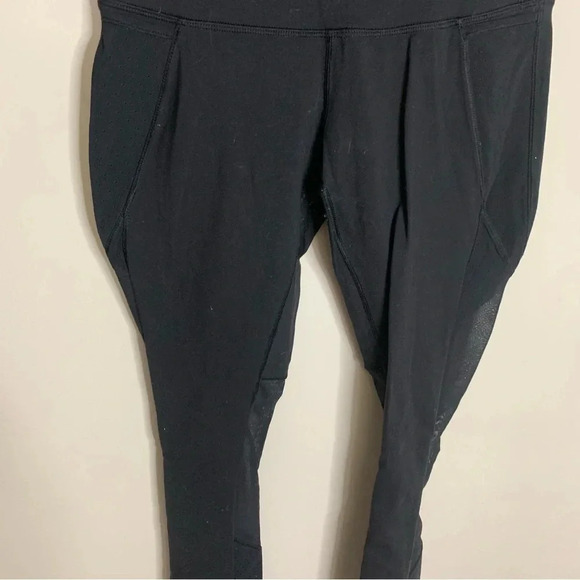 Lululemon  Black High Rise Legging Mesh 4 - Picture 7 of 8